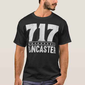 Camiseta Lancaster Pensilvânia Código de Área 717