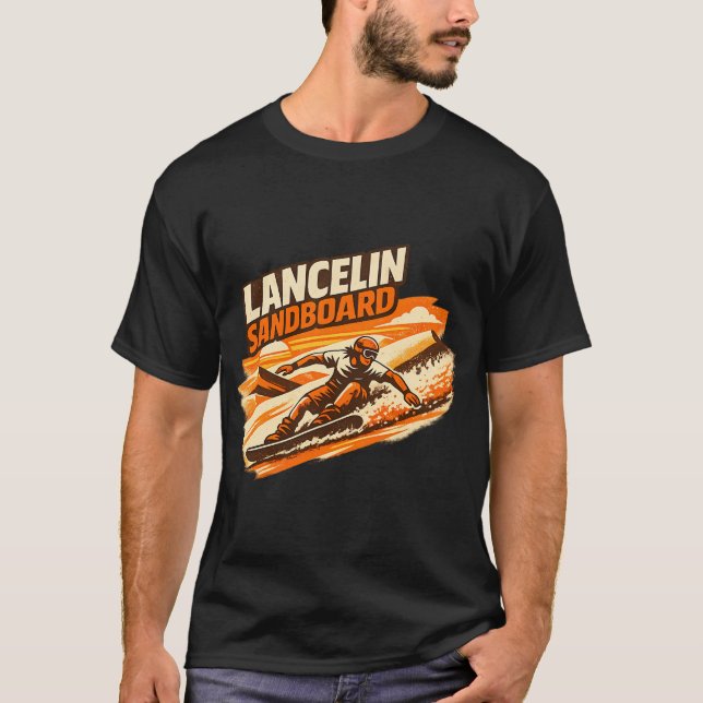 Camiseta Lancelin Sandboarding Retro Austrália Ocidental Ar (Frente)