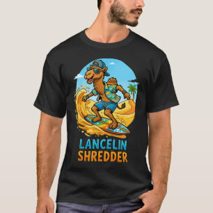Camiseta Lancelin Shredder Surfing Camel Cartoon Western Au