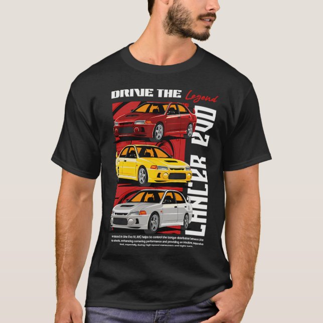 Camiseta Lancer Evo Dirige A Lenda (Frente)