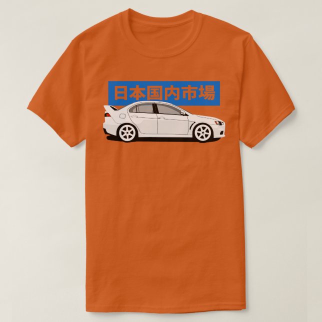 Camiseta Lancer Evo X (Frente do Design)