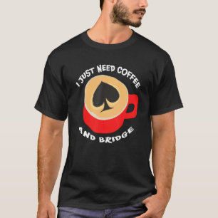 Camiseta Lances de Café de Bridge Contratual Jogo de Cartas