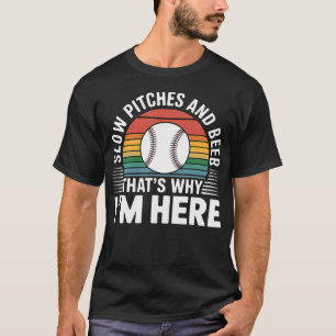 Camiseta Lances Lentos E Cerveja É Por Isso Que Estou Aqui