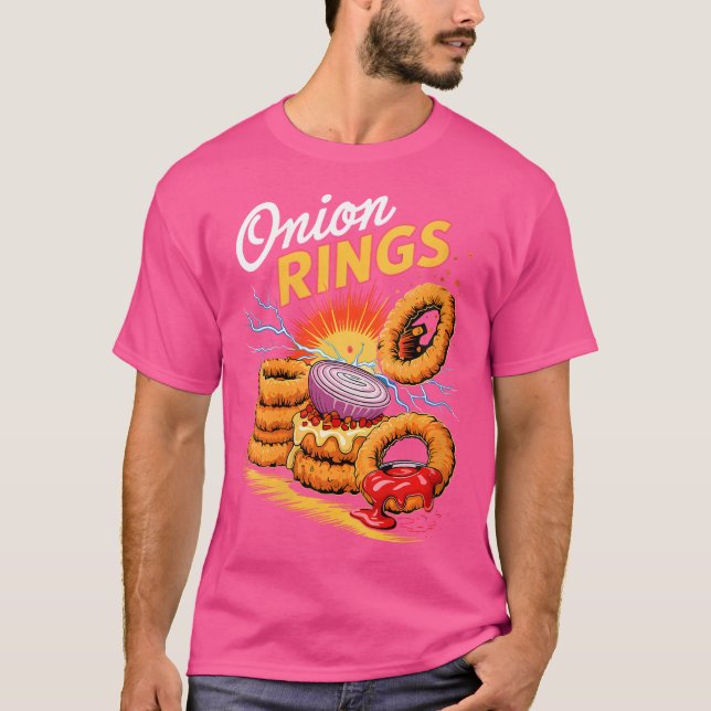 Camiseta Lanche de Argolas de Cebola Wo 90S (Frente)