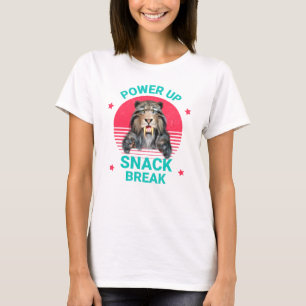 Camiseta Lanche de Recarga Tigre Sabretoide
