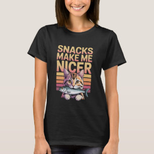 Camiseta Lanches Engraçados Me Tornam Gato Animal Mais Lega