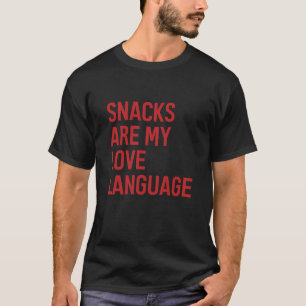 Camiseta lanches são minha linguagem do amor