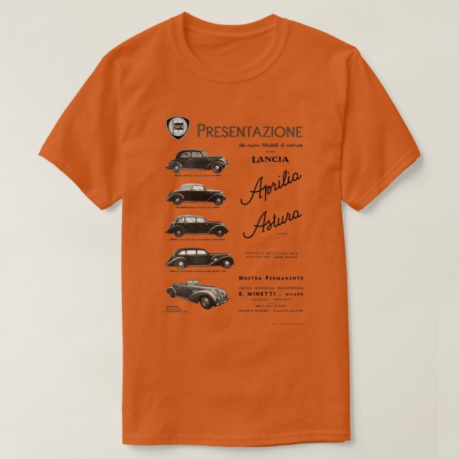 CAMISETA LANCIA APRILIA ASTURA  (Frente do Design)