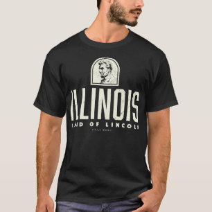 Camiseta Land de Illinois de Lincoln Tan