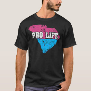 Camiseta Land Map Estados Unidos Aborto na Carolina do Sul