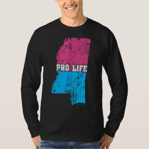 Camiseta Land Map Norte-Americano Indicador de Aborto Missi