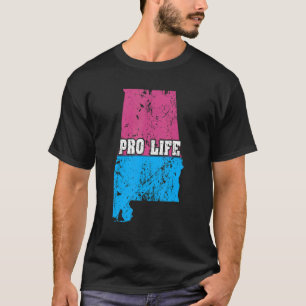 Camiseta Land Map Norte-Americano Sinalizador de Aborto do 