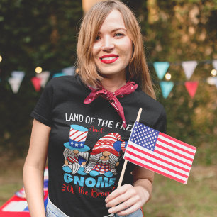Camiseta Land of the Free and Gnome of the Brave