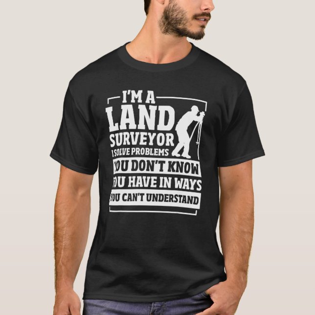 Camiseta Land Surveying Law   Land Recorder Tripod Land Sur (Frente)