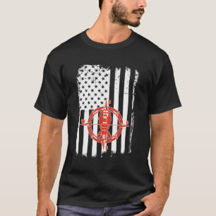 Camiseta Land Surveyor Patriotic Usa Flag