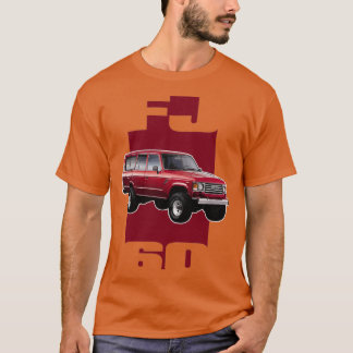 CAMISETA LANDCRUISER VERMELHO FJ60