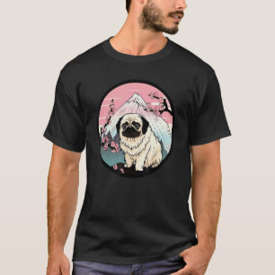 Camiseta Landmark Pekingese Monte Fuji Funny Dog