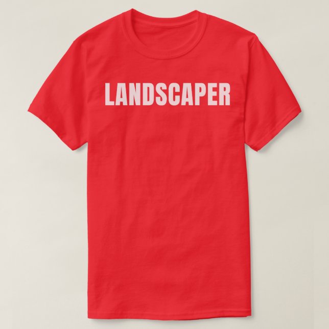 Camiseta Landscaper Funny Job Profissão De Aniversário Gif (Frente do Design)