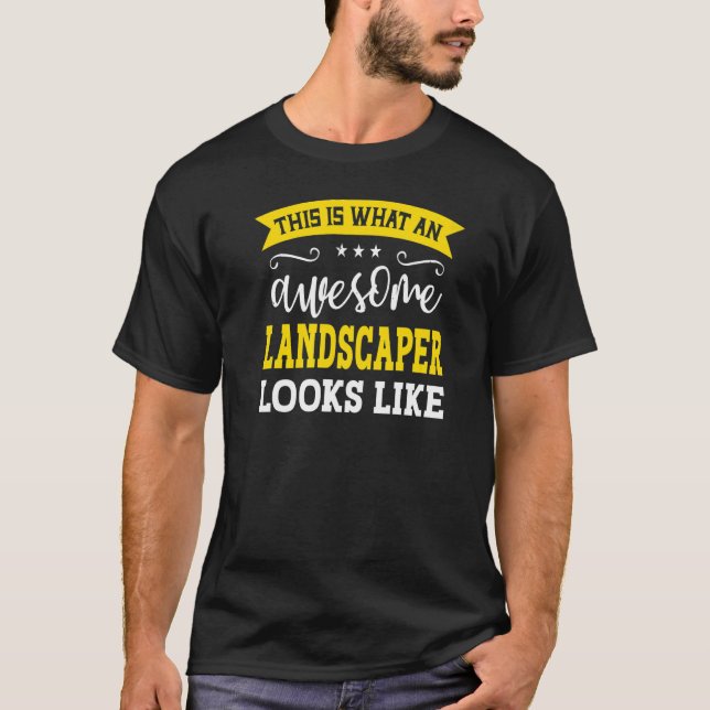 Camiseta Landscaper Job Title Employee Funny Worker Landsca (Frente)