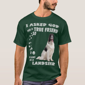 Camiseta Landseer Newfound Dizendo Mãe Pai, Newfie