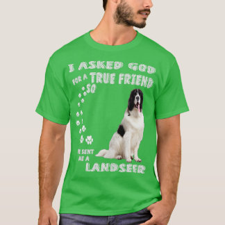 Camiseta Landseer Newfoundland Saying Mom Dad Print, Newfie
