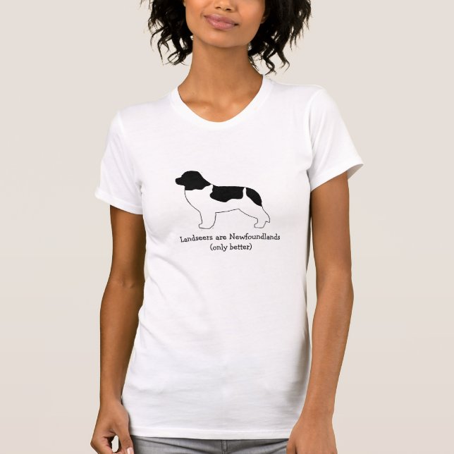 Camiseta Landseers é Newfoundlands (Frente)