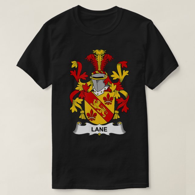 Camiseta Lane Coat of Arms  Family Crest  (Frente do Design)
