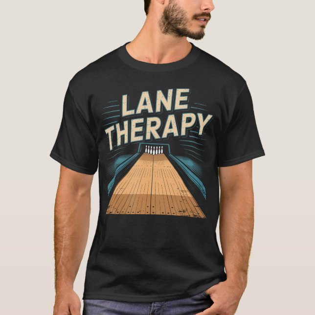 Camiseta Lane Therapy da Liga de Boliche (Frente)