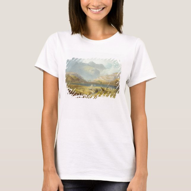 Camiseta Langdale Pikes, do "Distrito do Lago Inglês", (Frente)