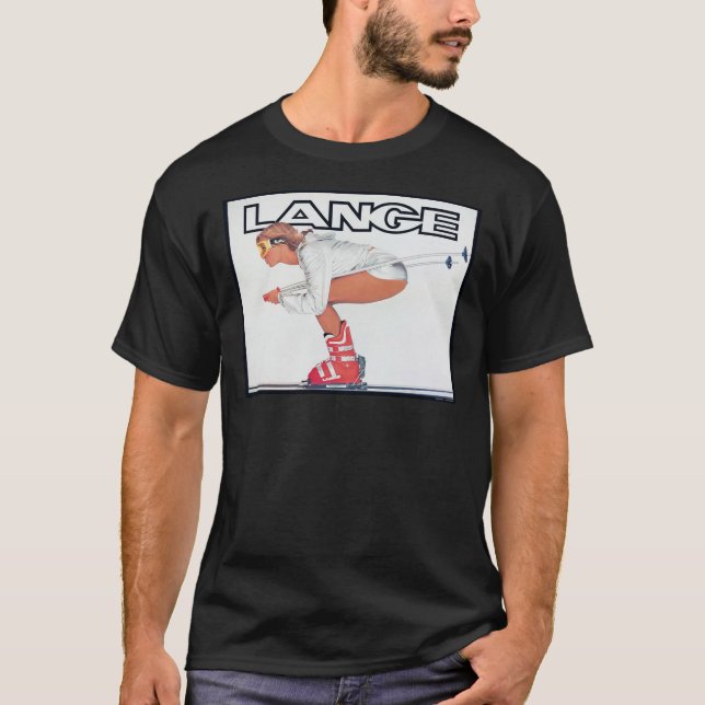 Camiseta Lange Ski Girl Poster (Frente)