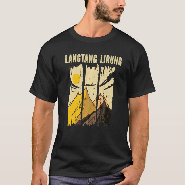 Camiseta Langtang Lirung Mountain Peak Summit Clima (Frente)
