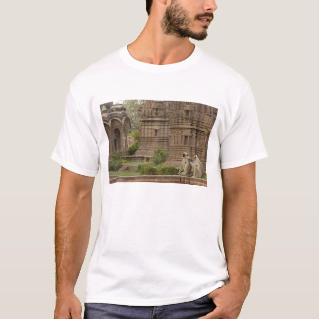 Camiseta Langures de Hanuman ou Langur cinzento, comum ou d (Frente)