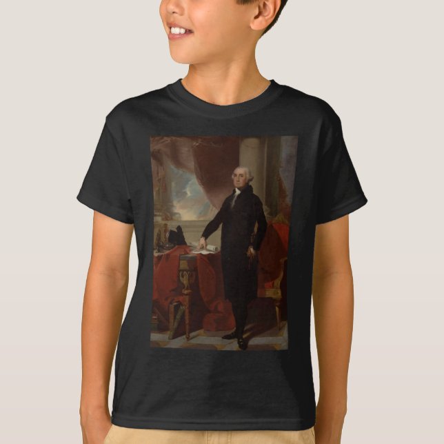 Camiseta Lansdowne Portrait: Presidente dos EUA George Wash (Frente)