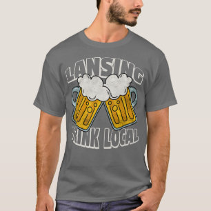 Camiseta Lansing Artesanato Beer, Michigan Cold Beer Men