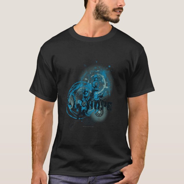 Camiseta Lanterna Azul Gráfico 3 (Frente)