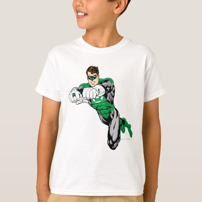 Camiseta Lanterna Verde - Ambos os braços à frente (Frente)