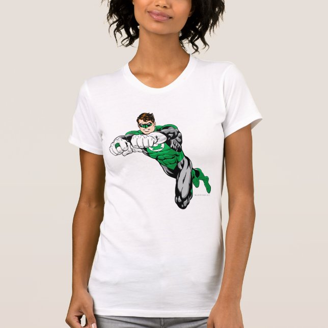 Camiseta Lanterna Verde - Ambos os braços à frente (Frente)
