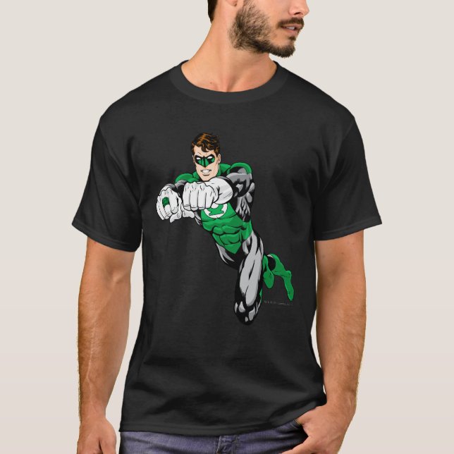 Camiseta Lanterna Verde - Ambos os braços à frente (Frente)