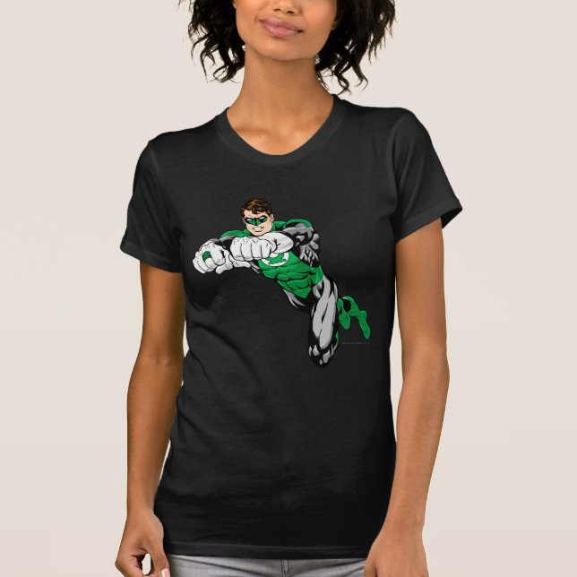 Camiseta Lanterna Verde - Ambos os braços à frente (Frente)