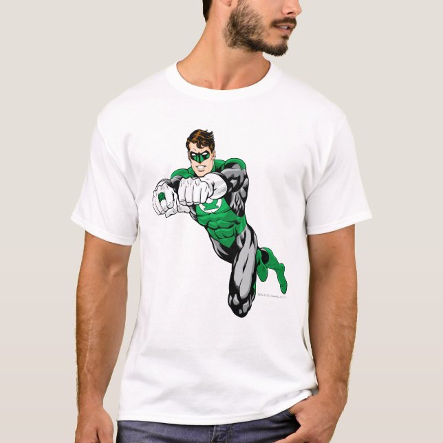 Camiseta Lanterna Verde - Ambos os braços à frente (Frente)