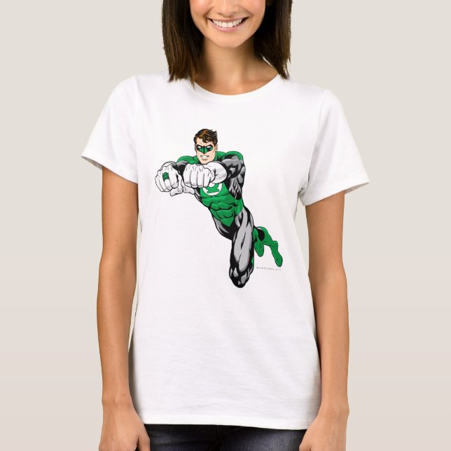 Camiseta Lanterna Verde - Ambos os braços à frente (Frente)