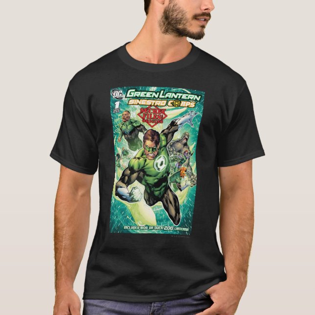 Camiseta Lanterna Verde - Cobrir Arquivos e Origens Secreto (Frente)