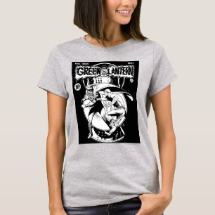 Camiseta Lanterna verde com cabo na luta, preto e branco