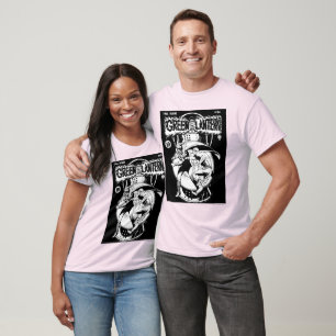 Camiseta Lanterna verde com cabo na luta, preto e branco