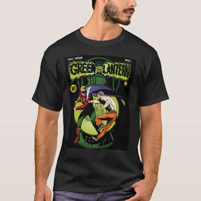 Camiseta Lanterna Verde com capa em combate (Frente)