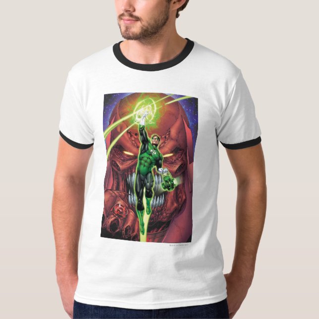 Camiseta Lanterna Verde com fluxo de luz - Cor (Frente)