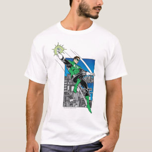 Camiseta Lanterna Verde com Fundo da Cidade