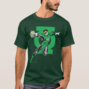 Camiseta Lanterna Verde com Fundo do Logotipo