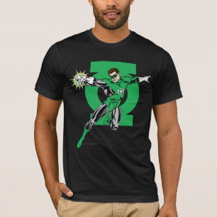 Camiseta Lanterna verde com fundo do logotipo