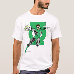 Camiseta Lanterna Verde com Fundo do Logotipo